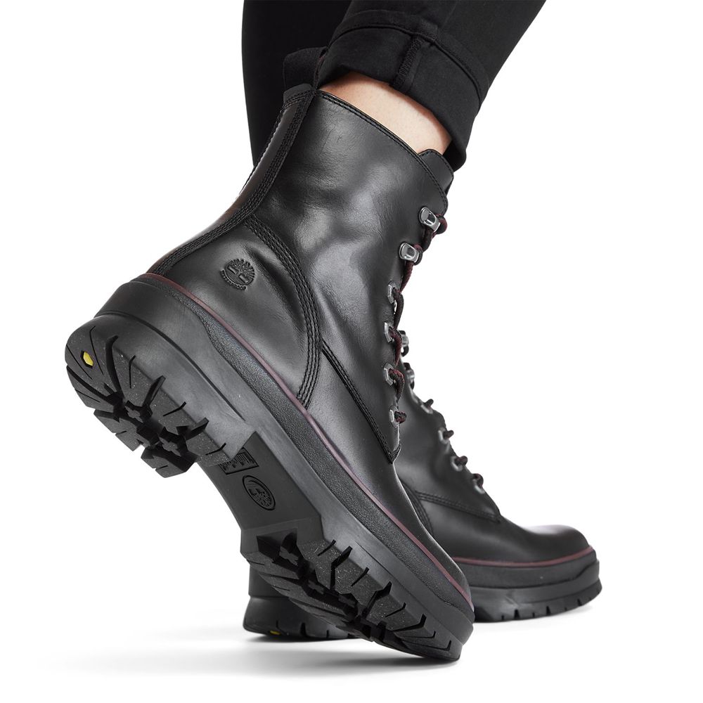 Botas Con Cordones Timberland Mujer Malynn Ek+ Waterproof Negras - Chile BDW-156203
